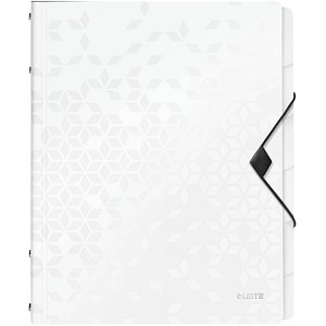 LEITZ Ordnungsmappe WOW 4633 6 Fächer weiß, 1 St.