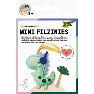4001868104745 - Mini Filz-Nähset Filzinies 12-teilig Dinosaurier