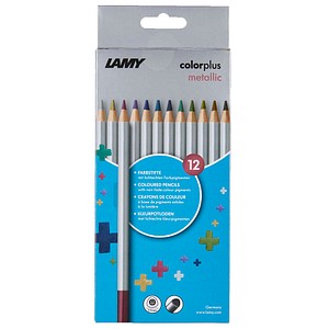 LAMY colorplus metallic Buntstifte farbsortiert, 12 St.