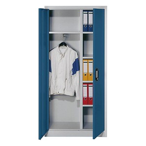 4064615190033 - Garderobenschrank 9260-30 Stahl abschließbar 5 OH 93 x 195 x 40 cm blau lichtgrau 4064615190033 C+P-Möbel