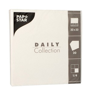 4002911694626 -  PAPSTAR Serviette DAILY Collection 89612 32x32cm we 4002911694626 Papstar GmbH 20 Stück