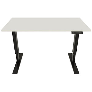 5020073990232 - E-StarterTech elektrisch höhenverstellbarer Schreibtisch weiß rechteckig T-Fuß-Gestell schwarz 1400 x 600 cm 5020073990232 Bi 5020073990232 - E-StarterTech elektrisch höhenverstellbarer Schreibtisch weiß rechteckig T-Fuß-Gestell schwarz 1400 x 600 cm 5020073990232 Bi