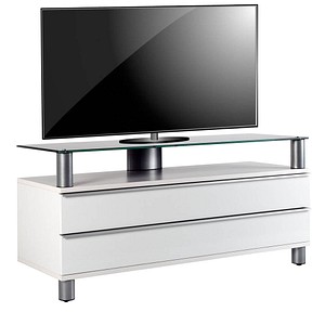 TV-Lowboard Dasano weiß, silber