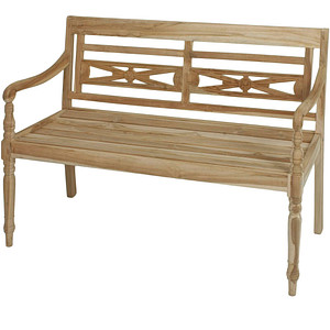 4041908114556 - Teak Friesenbank Parkbank Gartenbank Holz Landhaus Bank Holzbank Garten Sitzbank