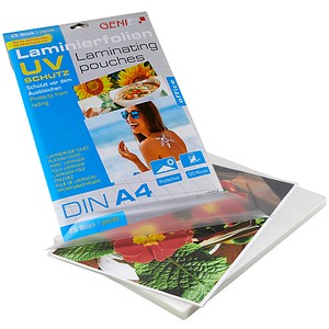 GENIE Laminierfolien glänzend für A4 125 micron, 25 St.