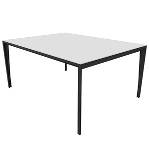 8058265539829 - Konferenztisch X5 X5LT116 BA R 75cm (H) 160cmx120cm (BxT) rechteckig weiß   dunkelgrau 8058265539829 Quadrifoglio