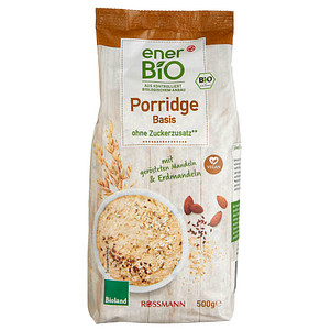 enerBiO Porridge Basis Bio-Haferbrei 500,0 g