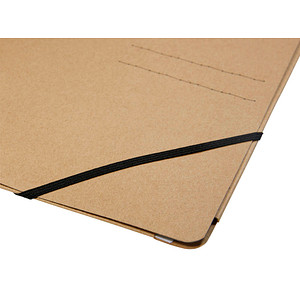 4013951015555 - Eckspannmappe Pur natur 40067-11 A4 beige Recyclingkarton 325g mit 3 Einschlagklappen 4013951015555 Pagna