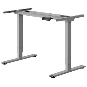 FlexiSpot E5 elektrisch höhenverstellbares Schreibtischgestell grau ohne Tischplatte, T-Fuß-Gestell grau 111,6 – 148,6 x 68,0 cm