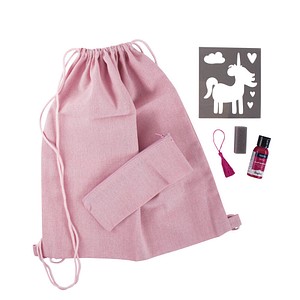 4006166223303 - Bastelset Turnbeutel Einhorn rosa 4006166223303 - Bastelset Turnbeutel Einhorn rosa