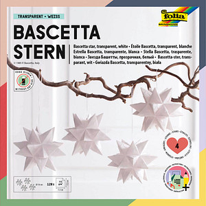 4001868111897 - Faltblätter Bascetta-Stern Mini weiß Bascetta-Stern-Set 4001868111897 folia 128 Blatt