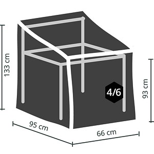 4043153103507 - BEST Schutzhülle für Stühle hellgrau hellgrau