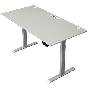 4044917451230 - Move 1 plus elektrisch höhenverstellbarer Schreibtisch lichtgrau rechteckig T-Fuß-Gestell grau 1600 x 800 cm 4044917451230 Ke