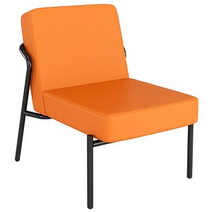 meet powered by Paperflow Sessel MEDSO S orange schwarz Kunstleder 3660141963892 meet powered by Paperflow