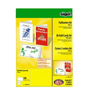 4004360932441 - Motivpapier weiß DP 671 A5 105cm x 147cm (BxH) 185g weiß Karton 4004360932441 50 Stück
