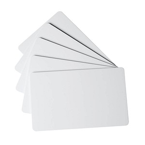 100 DURABLE DURACARD dick Blanko-Plastikkarten weiß