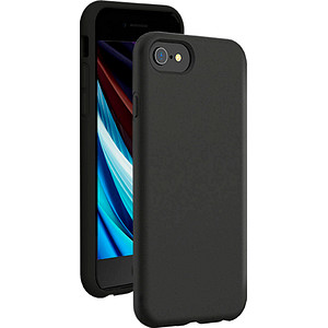 bigben SoftTouch Silicone Case Handy-Cover für Apple iPhone 6, iPhone 7, iPhone 8, iPhone SE 2. Gen (2020), iPhone SE 3. Gen (2022) schwarz