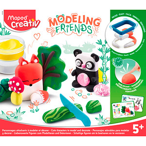 3154149072040 - maped Knete MODELING FRIENDS farbsortiert 5 Farben 4x 180 g und 1x 310 g & Zubehör 3154149072040 - maped Knete MODELING FRIENDS farbsortiert 5 Farben 4x 180 g und 1x 310 g & Zubehör