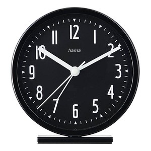 4047443522733 - 222211 Uhren und Wecker Wecker Skye ohne Ticken schwarz                   222211 222211 4047443522733