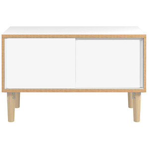 5020073844306 - Sideboard Poise POS1007W696 verkehrsweiß 2 Fachböden 1000 x 450 x 621 cm 5020073844306 BISLEY