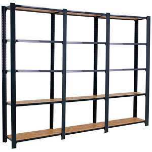 8425437127731 - Schwerlastregal OFFICLICK 5 8425437127731 anthrazit braun 2400 x 300 x 2100 cm 8425437127731 Simonrack