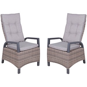 4041908139092 - Gartenstühle mit Armlehnen ALMELIA anthrazit Metall 4041908139092 2 Stück