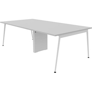 8059519730122 - Konferenztisch X3 X3LT112+X3LT12A GR I 75cm (H) 240cmx120cm (BxT) rechteckig lichtgrau   Weiß 8059519730122 Quadrifoglio 8059519730122 - Konferenztisch X3 X3LT112+X3LT12A GR I 75cm (H) 240cmx120cm (BxT) rechteckig lichtgrau   Weiß 8059519730122 Quadrifoglio