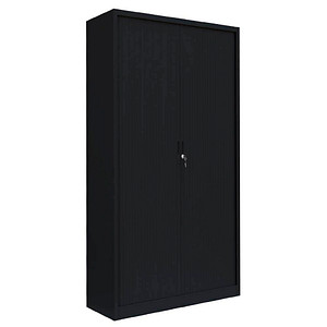 4061815525221 - Schiebetürenschrank 555159 tiefschwarz 4 Fachböden 1000 x 457 x 1950 cm 4061815525221 LÜLLMANN