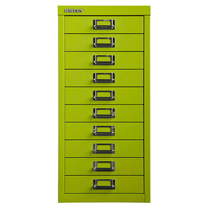 BISLEY MultiDrawer™ L2910 Schubladenschrank grün 10 Schubladen 27,8 x 38,0 x 59,0 cm