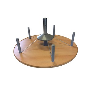 Aufbauetage für Ordnerdrehsäule buche