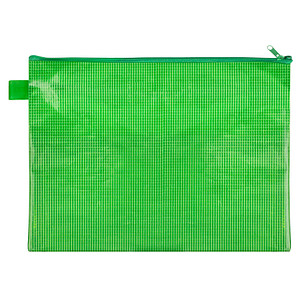 VELOFLEX Reißverschlussbeutel DIN A4 grün 0,26 mm, 1 St.