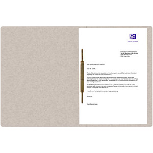 3045050411991 - Schnellhefter TOP FILE+ 400116206 A4 chamois Karton 390g Vorderdeckel opak 3045050411991 Oxford