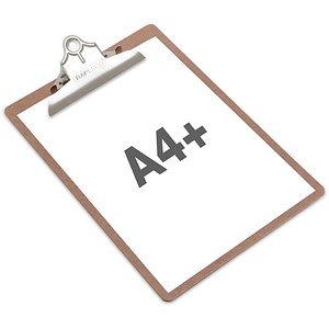 5018505000345 - RAPESCO Klemmbrett Hartfaser DIN A4 braun große Klemme