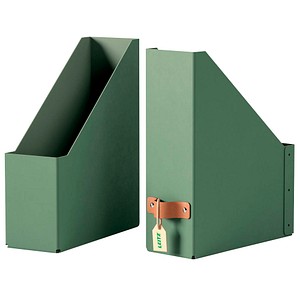 2 LEITZ Stehsammler Puro 24710050 grün Karton, DIN A4