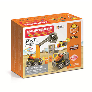 4260255968579 - Magnet-Bausatz MAGFORMERS 278-57 AMAZING CONSTRUCTION SET 50-teilig in orange
