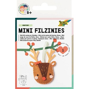 4001868109764 - Mini Filz-Nähset Filzinies 11-teilig Rentier