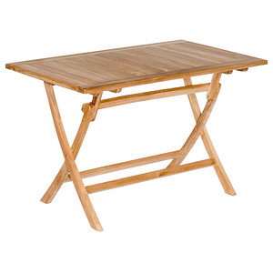 Sunny Smart® Gartentisch Perth teakfarben rechteckig 120,0 x 70,0 x 75,0 cm