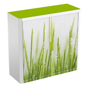 3660141941548 - Aktenschrank easy Office 168ST Kunststoff Stahl abschließbar 2 OH 110 x 104 x 415 cm keine Fachböden grün weiß (Gras) 3660