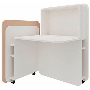 4260743069214 - Sekretär FLATup 4260743069214 126cm (H) 107x415-91cm (BxT) rechteckig weiß   diamantweiß 4260743069214 fm