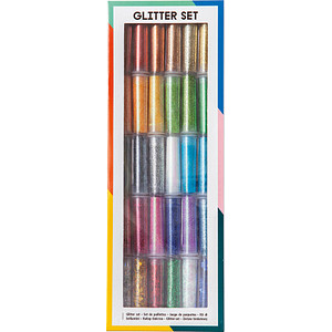 folia Bastelset Glitterbox mehrfarbig