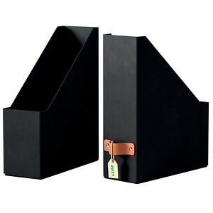 4002432136513 - 2 LEITZ Stehsammler Puro 24710095 schwarz Karton DIN A4