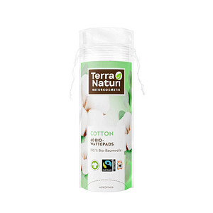 Terra Naturi Wattepads COTTON 2-lagig weiß, 60 St.