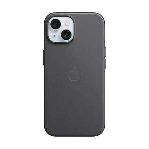 Image of Apple Feingewebe Case mit MagSafe Handy-Cover für Apple iPhone 15 schwarz