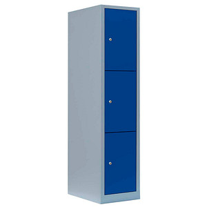 4061815519008 - Schließfachschrank enzianblau lichtgrau 523311 3 Schließfächer 415 x 500 x 1800 cm 4061815519008 LÜLLMANN