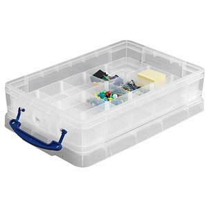 5060024800050 - Aufbewahrungsbox 4CDIV15+DIV8 4 Liter mit Deckel für A4 außen 395x255x88mm Kunststoff transparent 5060024800050 Really Usefu