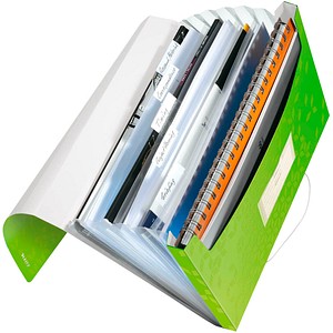 AKTION: LEITZ Fächermappe WOW 4589 6 Fächer grün mit Prämie nach Registrierung