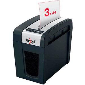 Rexel Aktenvernichter Secure MC3-SL Slimline Whisper-ShredT, 2020131EU, Mikroschnitt 2x15mm (P-5), bis 3 Blatt 5028252616935 Rexel