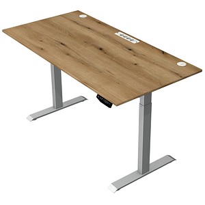 4044917451261 - Move 1 plus elektrisch höhenverstellbarer Schreibtisch asteiche rechteckig T-Fuß-Gestell grau 1600 x 800 cm 4044917451261 Ker