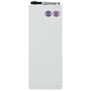 Nobo Glas-Magnettafel Mini 14cm x 36,5cm weiß