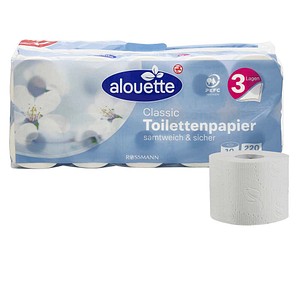 alouette Toilettenpapier Classic 3-lagig, 10 Rollen